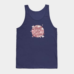 Playa del Carmen Mexico Retro Vintage pink Tank Top